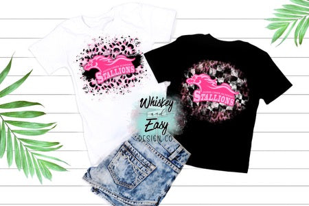 Stallions pink leopard shirt