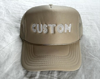 Woman’s (Peaches) Custom hats, leather patches