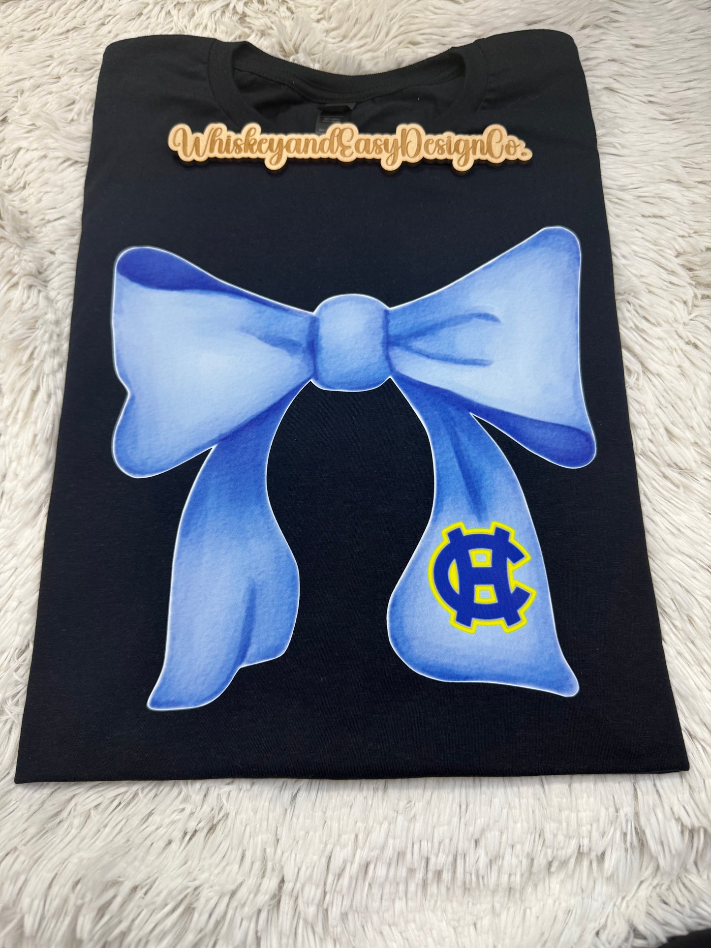 HCA  Blue Bow Sweatshirt/Crewneck