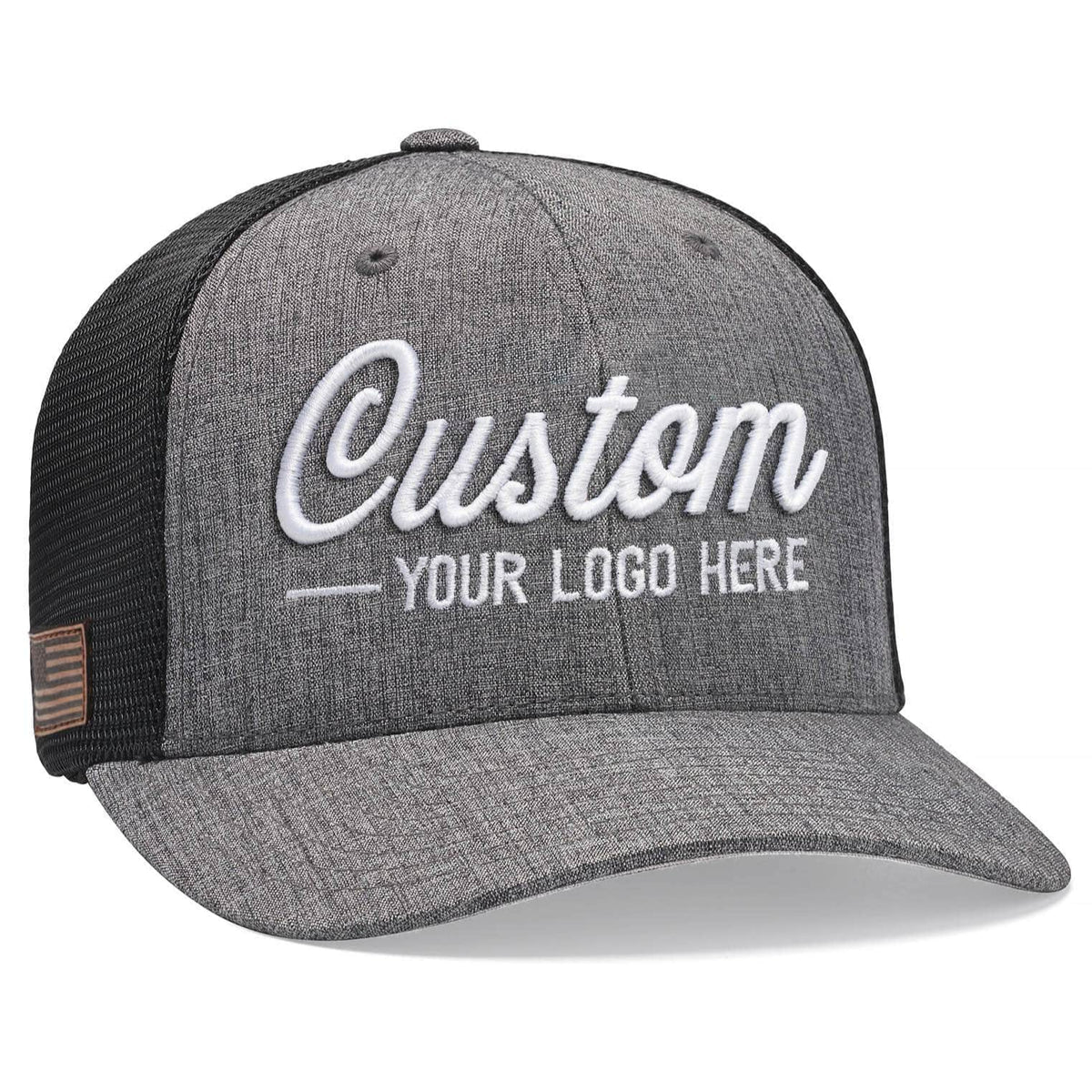 Men’s (peaches) Richardson brand custom hats (leather patches)