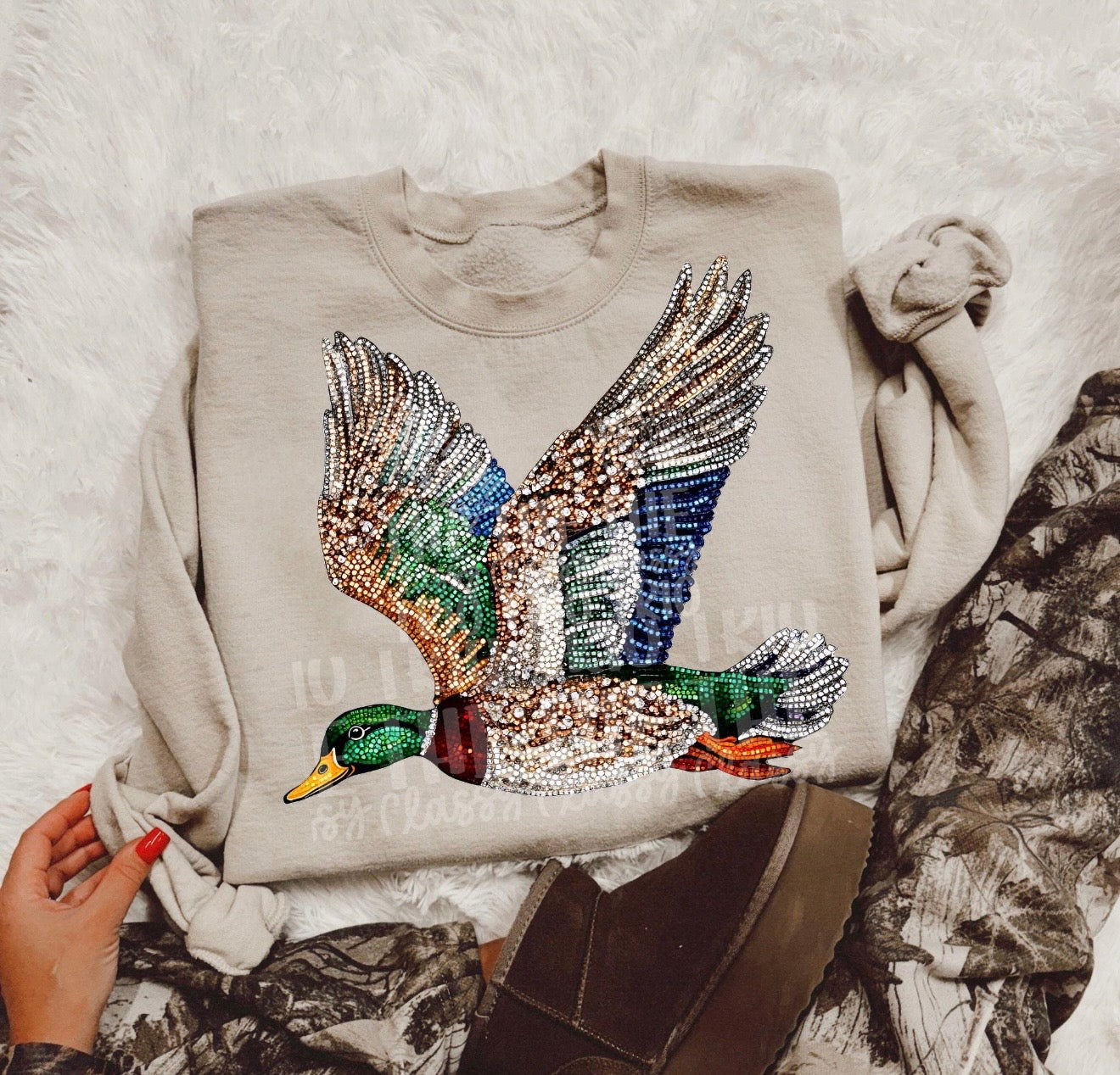 Faux Mallard Duck Sweatshirt