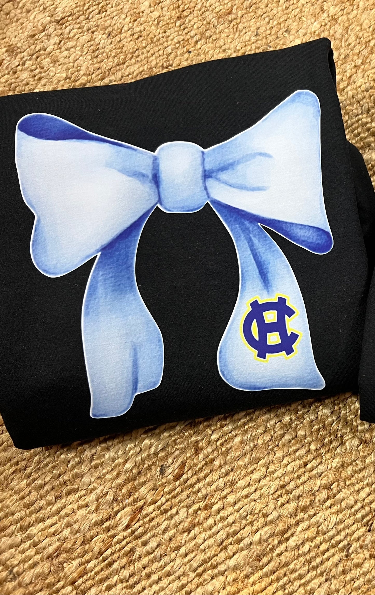 HCA  Blue Bow Sweatshirt/Crewneck