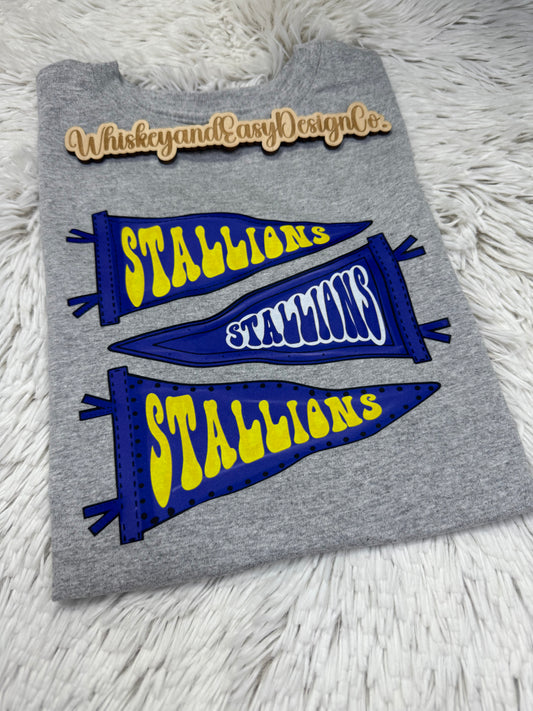 Stallion flag blue 2025