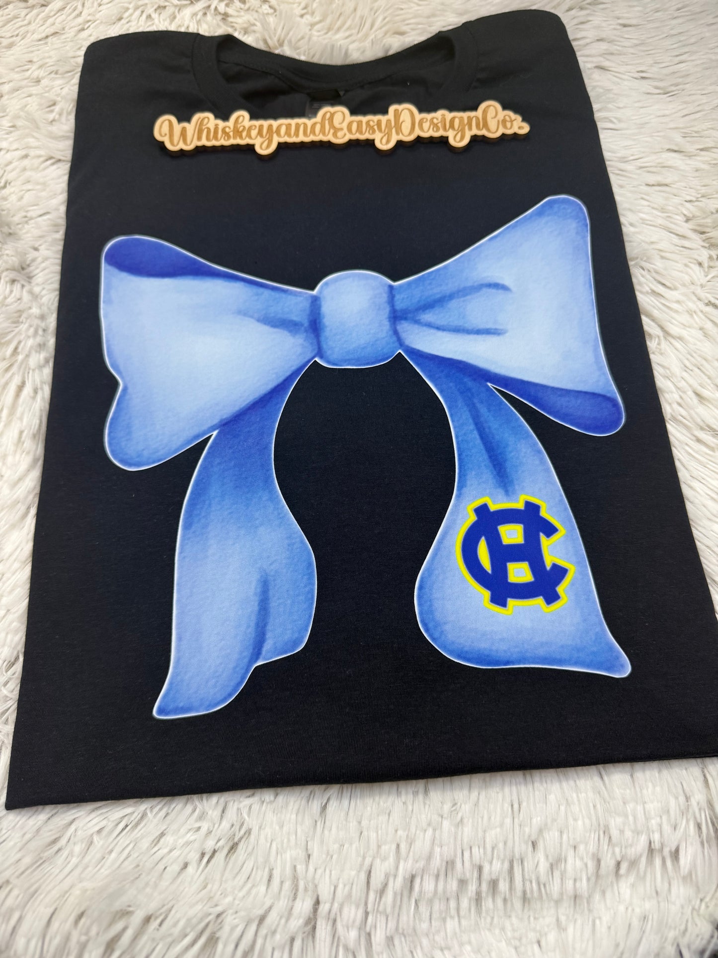 HCA  Blue Bow Sweatshirt/Crewneck